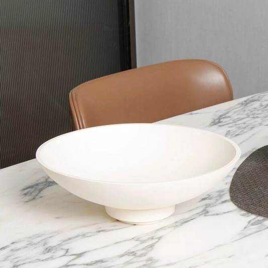 Schaal voor kaarsenzand wit cement purecandle