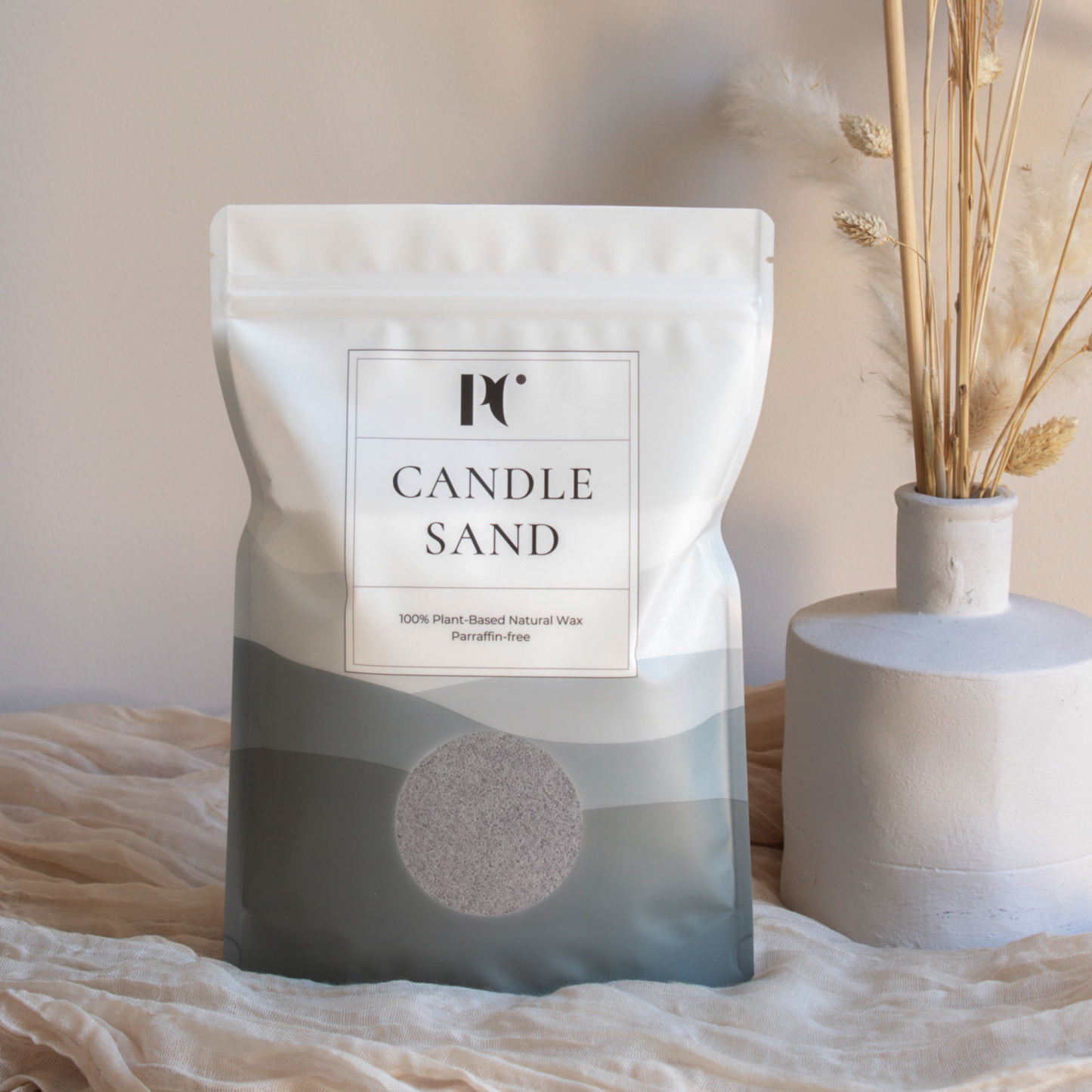 Grijs kaarsenzand-grey candle sand -Stone grey-purecandle