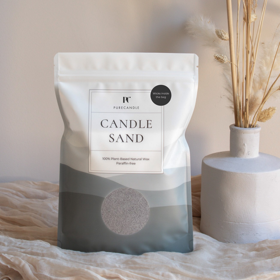 Stone Grey Kaarsenzand met lonten