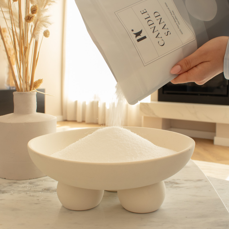 Pure White Kaarsenzand met lonten