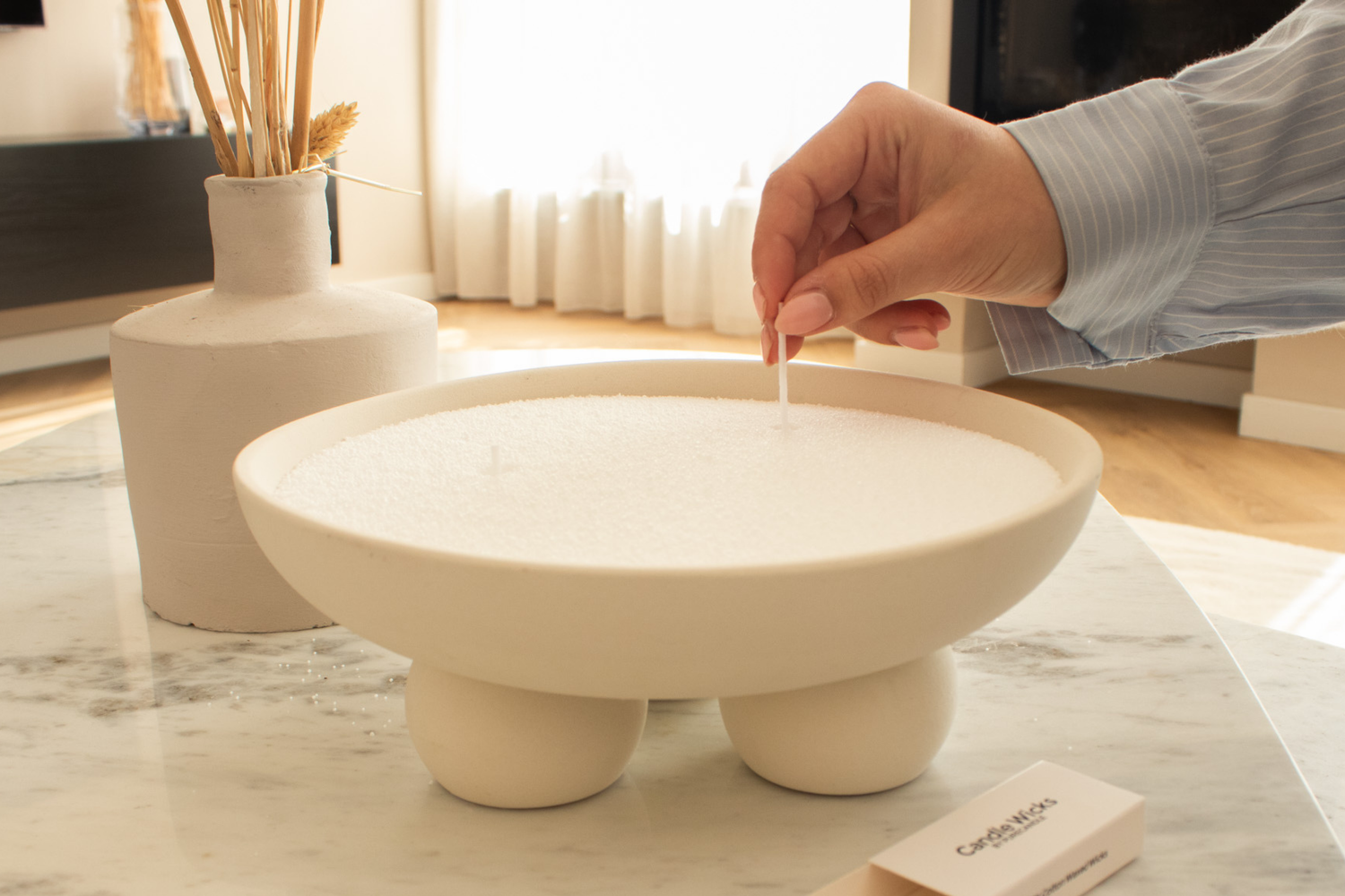 Instructie kaarsenzand  instructions hoe gebruik je kaarsenzand purecandle