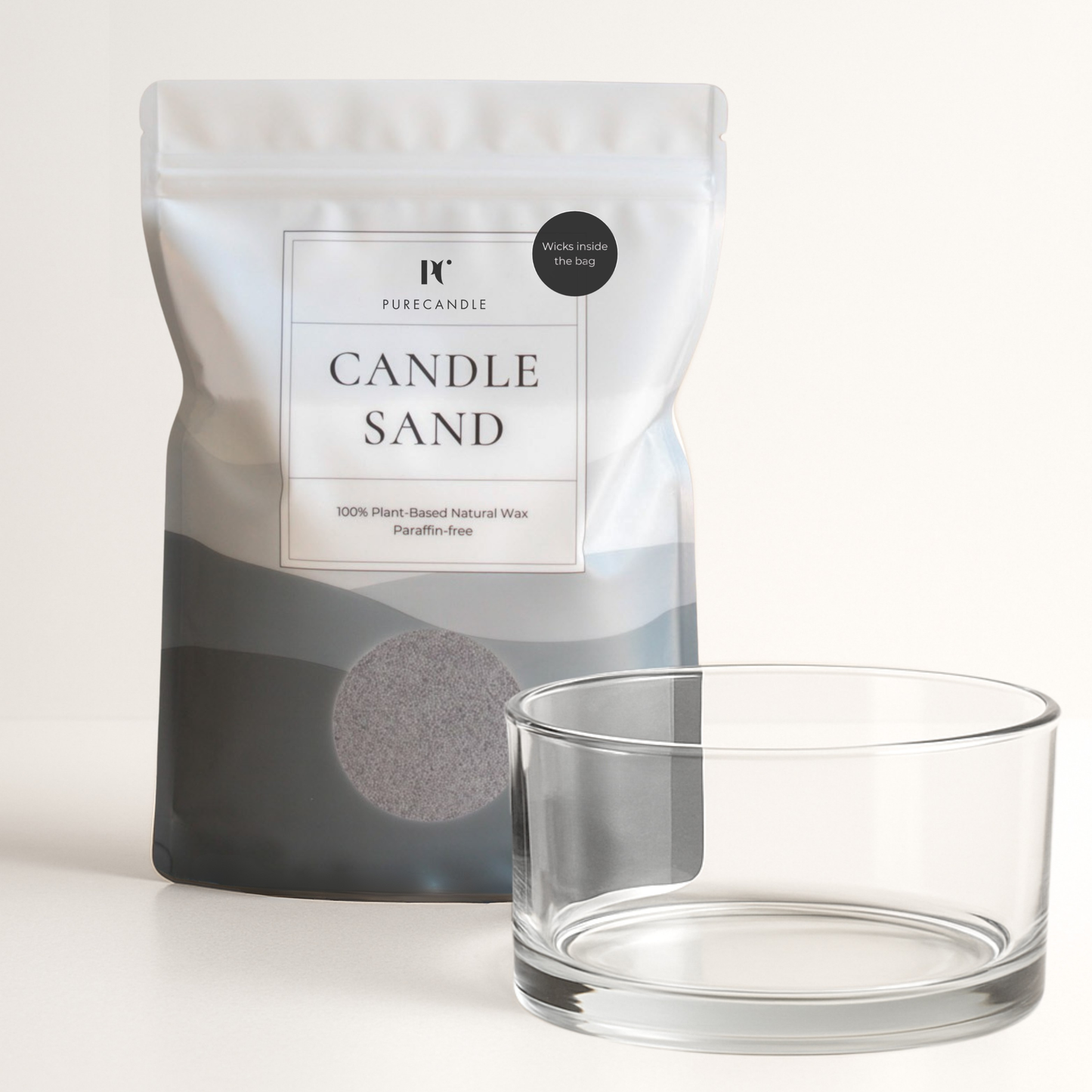Kaarsenzand cadeauset - Stone Grey