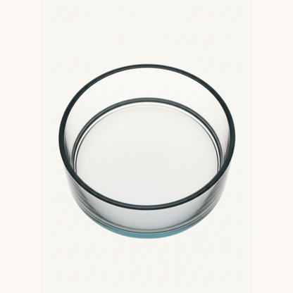Glazen ronde schaal (15cm) - Clara