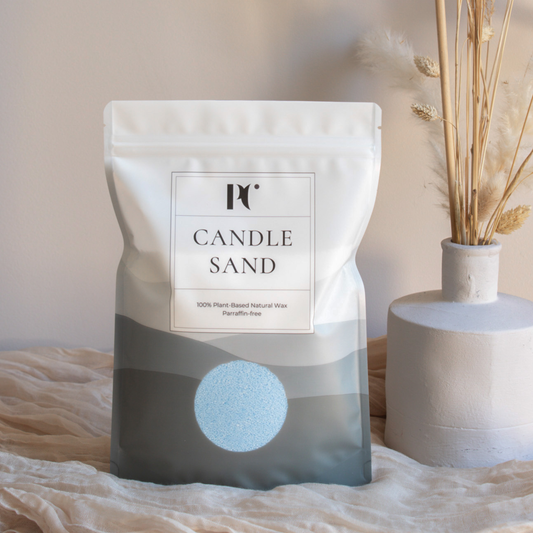 Licht blauw kaarsenzand- light blue Candle Sand - PureCandle - Sky blue