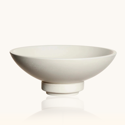 Schaal voor kaarsenzand wit cement purecandle