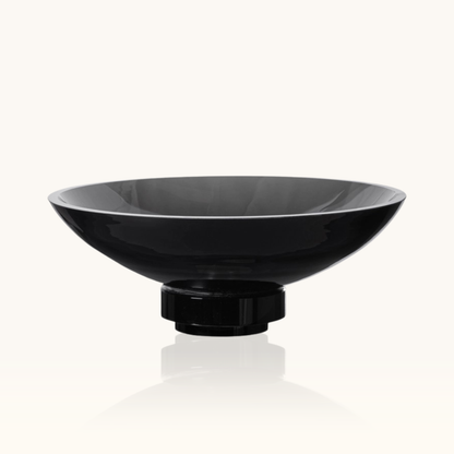 Schaal zwart glas voor kaarsenzand purecandlle
