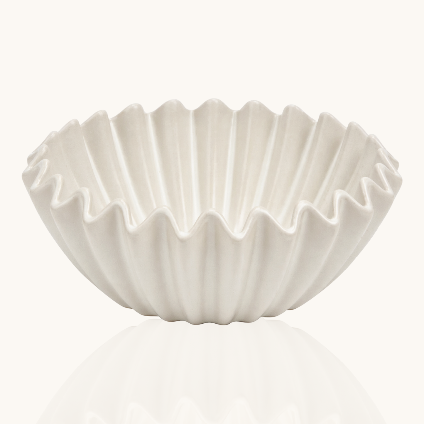 Keramische golvende schaal (20cm) - Elora