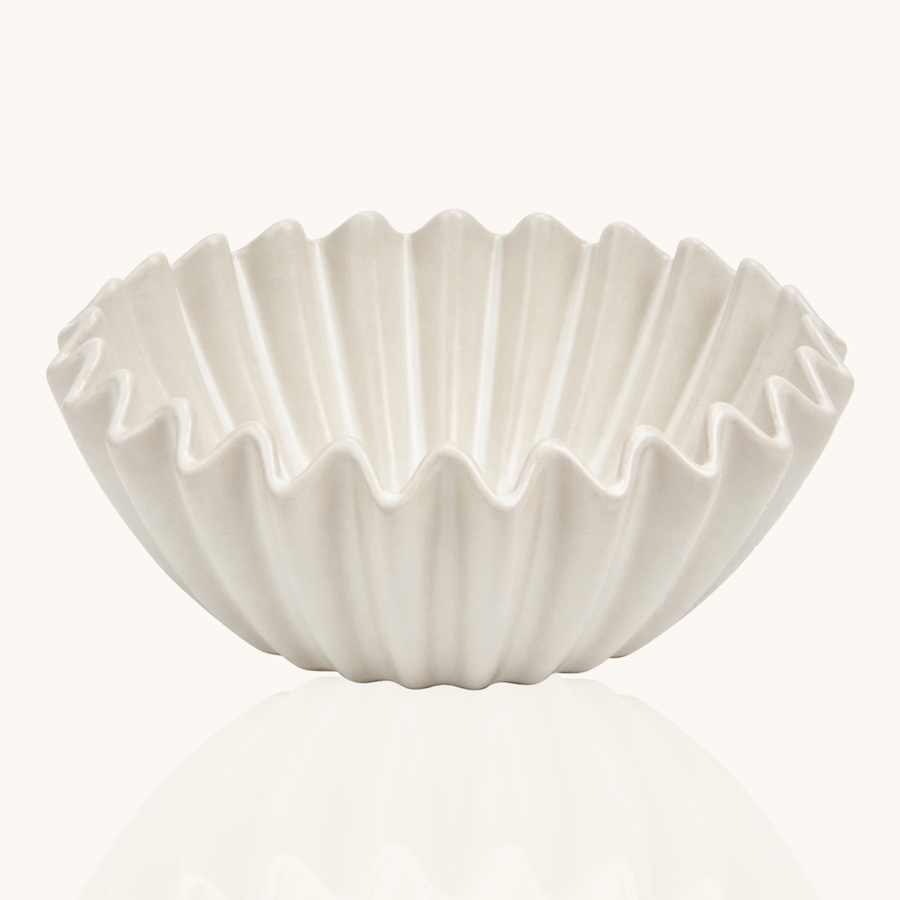 Keramische golvende schaal (20cm) - Elora