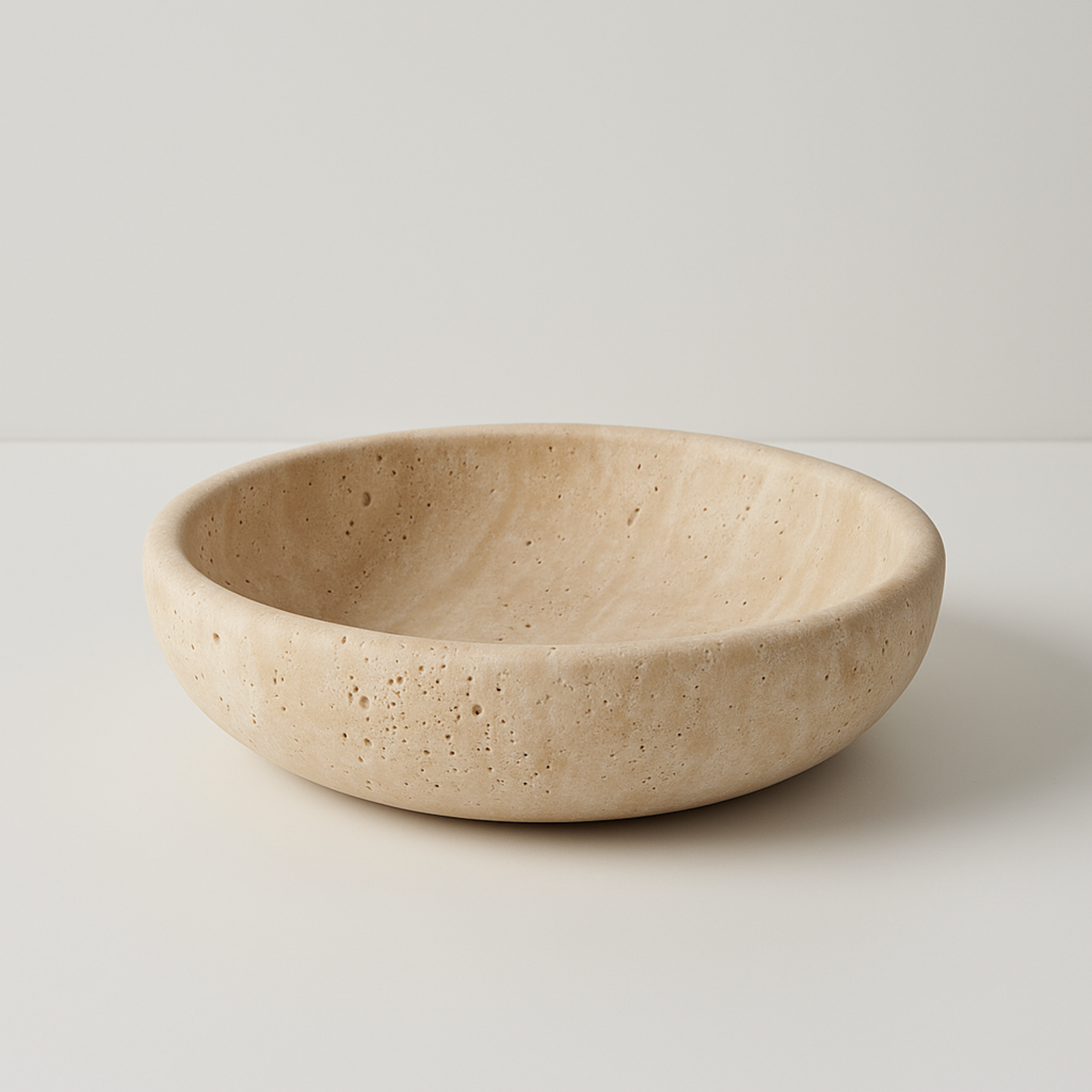 Travertijn schaal voor kaarsenzand travertin bowl purecandle