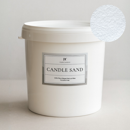 Wit kaarsenzand bucket - Kaarsenzand bulkverpakking - Kaarsenzand bruiloft - Bulk Candle Sand -white Candle Sand - PureCandle - Pure White - Kaarsenzand evenementen