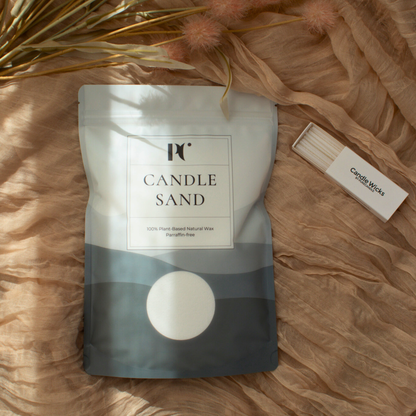 Wit kaarsenzand met lonten - White candle sand purecandle pure white
