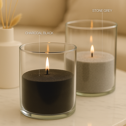 Zwart kaarsenzand- grijs kaarsenzand -Black candle Sand - Grey Candle Sand - PureCandle