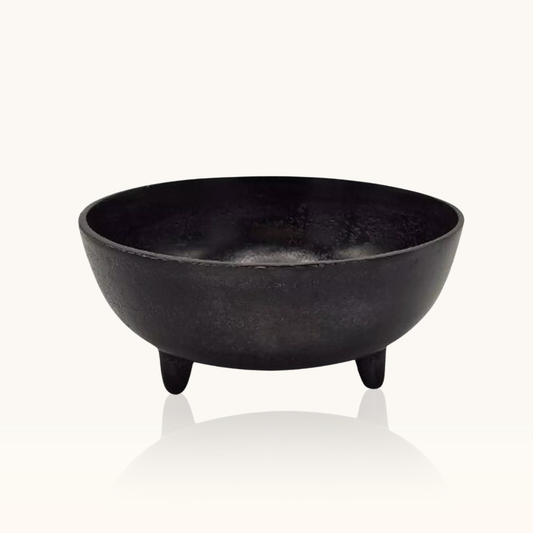 metalen schaal zwart voor kaarsenzand purecandle