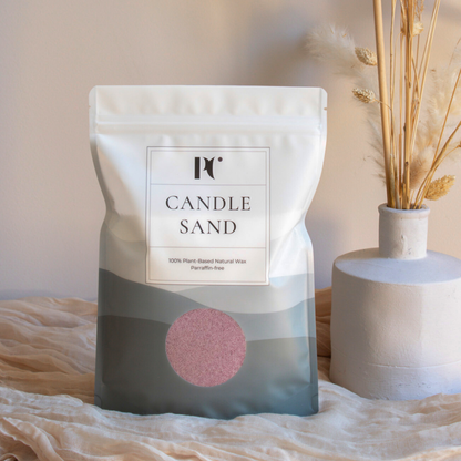 oud roze kaarsenzand - purple rose candle sand - purecandle