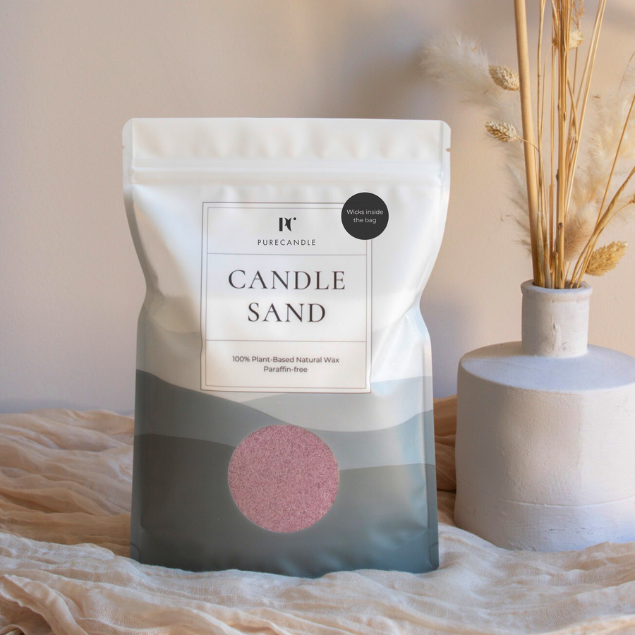 Purple Rose Kaarsenzand met lonten