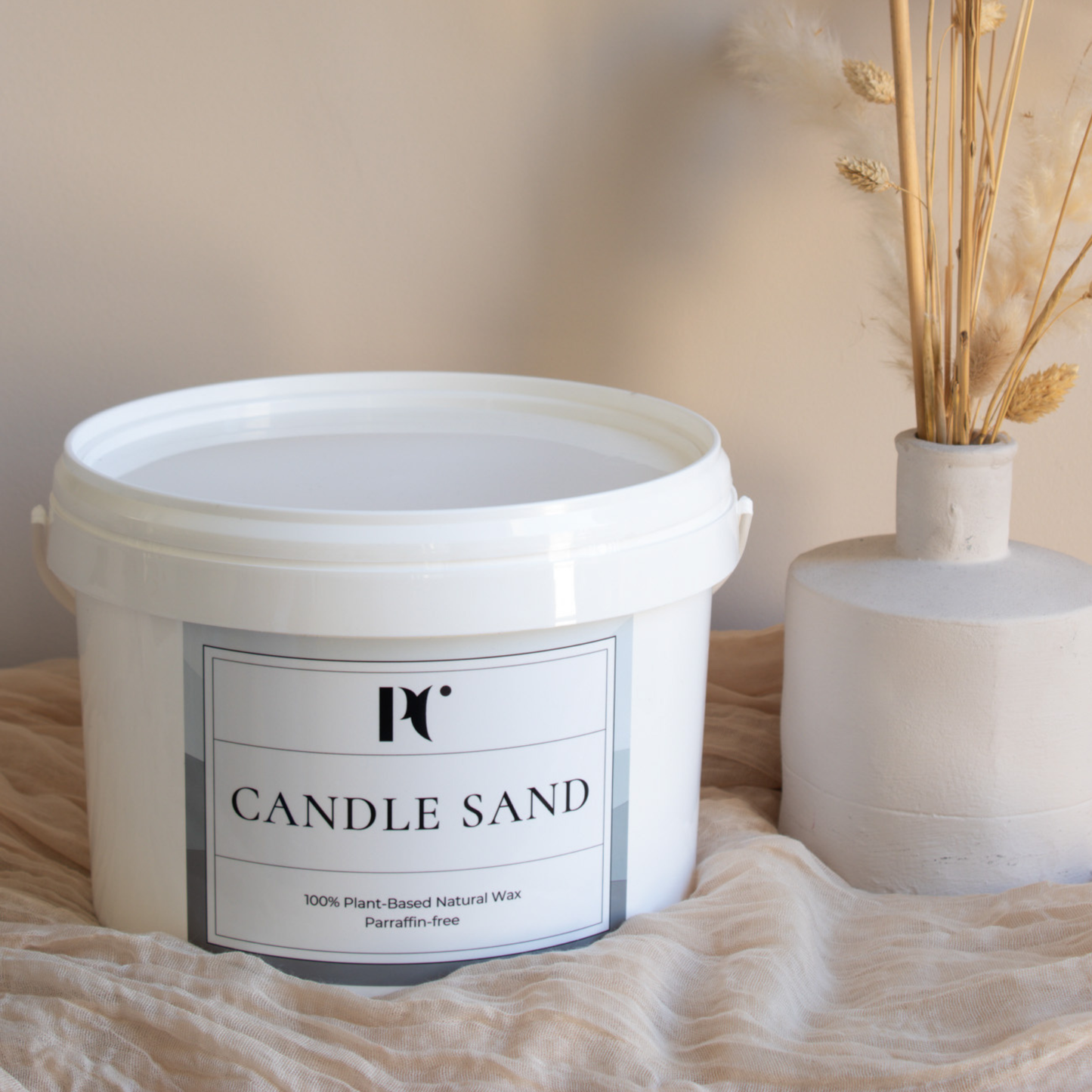 wit Kaarsenzand bulkverpakking Candle sand bucket bulk pure white