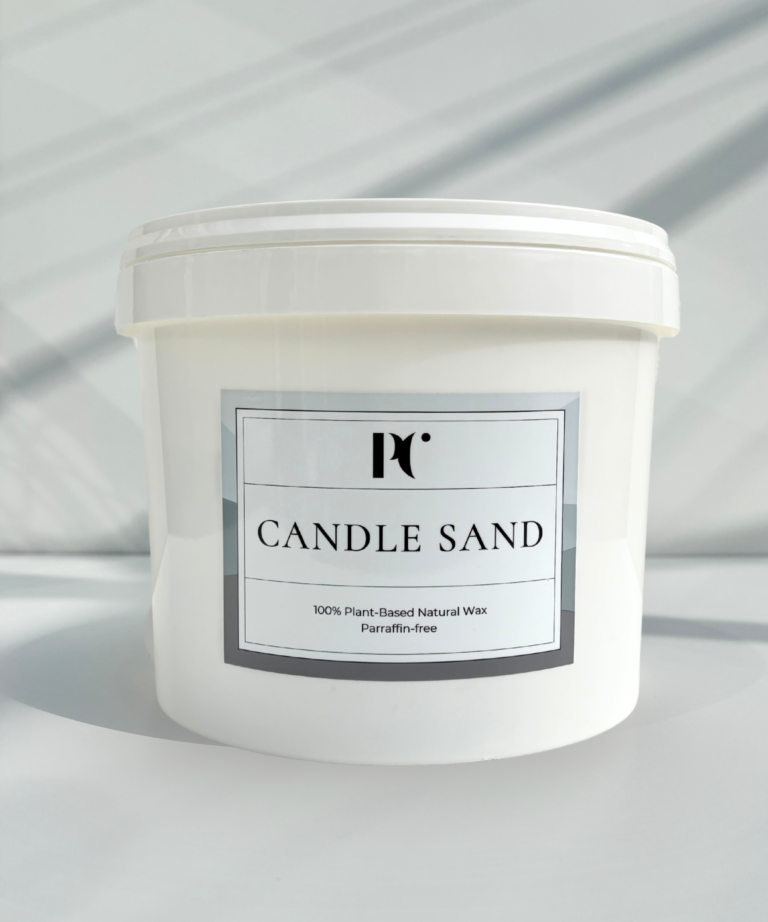 Bulkverpakking kaarsenzand buckets -wit kaarsenzand met lonten van PureCandle – plantaardig, paraffinevrij en ideaal voor DIY kaarsen en kaarsensets voor zakelijk. Kaarsenzand voor Bruiloft