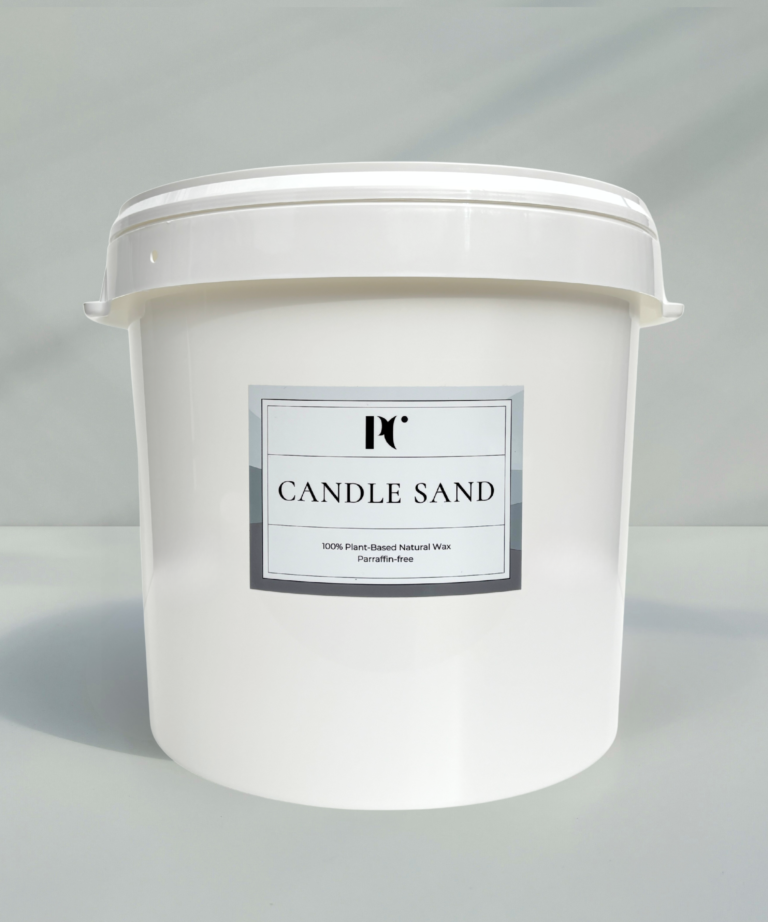 Bulkverpakking kaarsenzand buckets -wit kaarsenzand met lonten van PureCandle – plantaardig, paraffinevrij en ideaal voor DIY kaarsen en kaarsensets voor zakelijk. Kaarsenzand voor Bruiloft